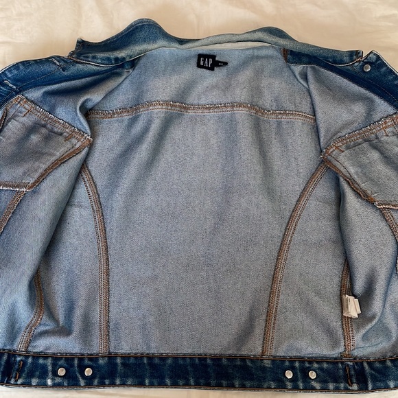 Gap Denim Fitted Jacket Medium - Picture 4 of 8